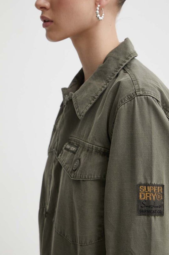 Superdry camasa din bumbac verde W4010424A.8MI