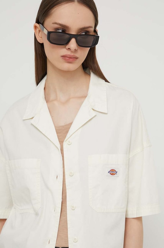 Dickies camasa din bumbac VALE SHIRT W bej DK0A4Y7S