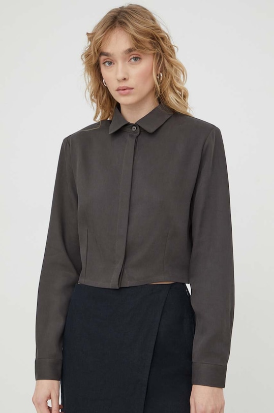 Saint Body koszula klasyczny szary SB.410