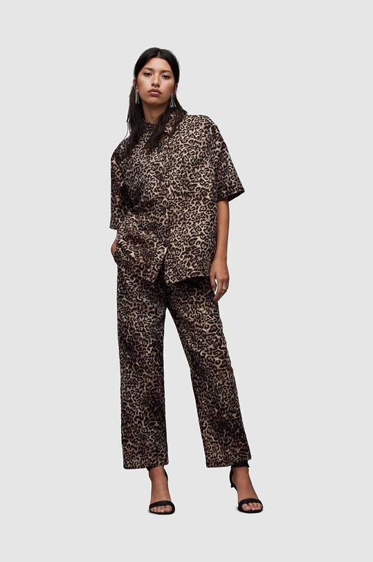 Πουκάμισο AllSaints Jemi Leppo WT063Z μαύρο