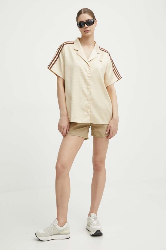 adidas Originals koszula IS3848 beżowy SS24