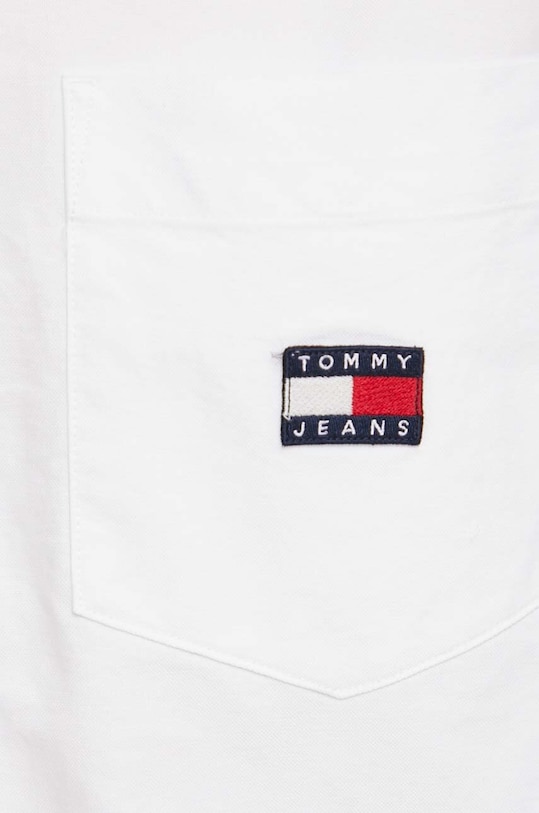 Tommy Jeans cămașă din bumbac DW0DW17807 alb