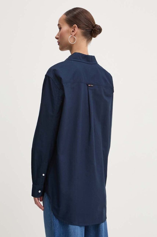 Odzież Tommy Jeans koszula bawełniana DW0DW17807 granatowy