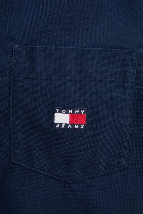 Pamučna košulja Tommy Jeans DW0DW17807 mornarsko plava