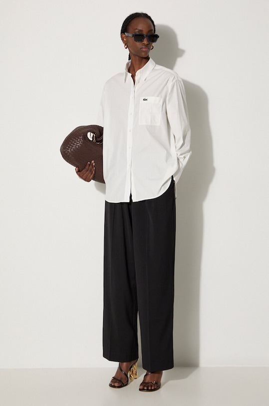 Lacoste cotton shirt CF7706 white AW24