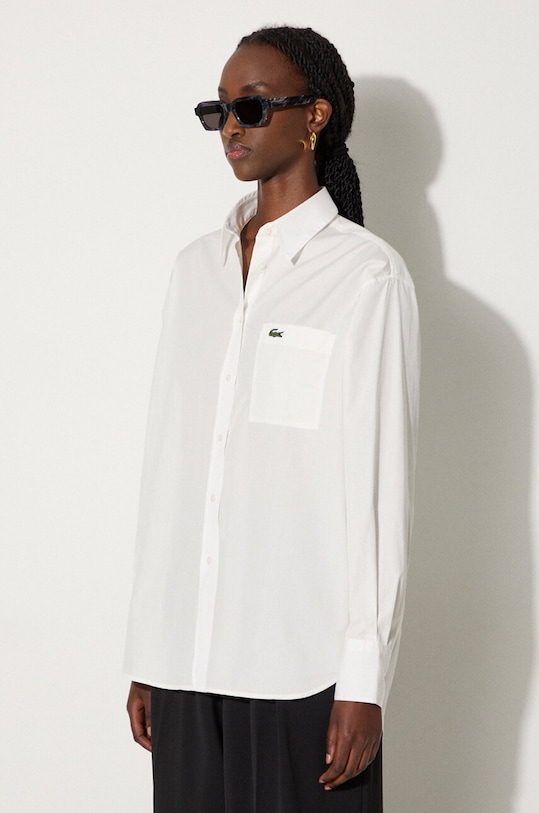 Lacoste cotton shirt white CF7706
