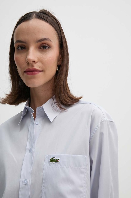 Îmbrăcăminte Lacoste camasa din bumbac CF7706 albastru