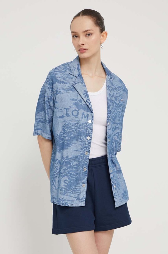 Tommy Jeans cămașă albastru DW0DW17969