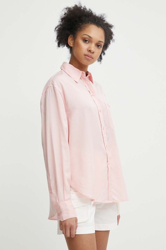 Lacoste koszula klasyczny różowy CF3404