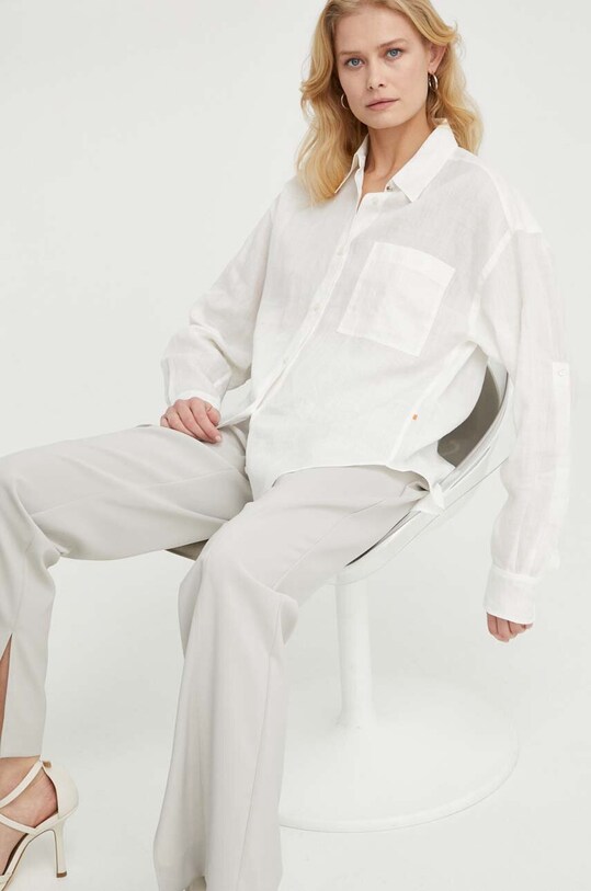 BOSS Orange cămașă lung bej 50511766