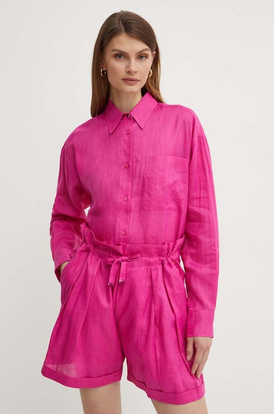 Košulja Boss Orange bez uzorka roza 50511766