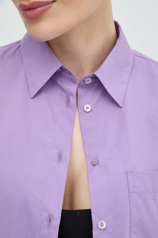 Памучна риза MAX&Co. 2416111044200 виолетов