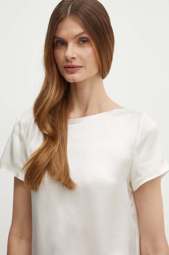 MAX&Co. bluzka jedwabna beżowy 2416111093200