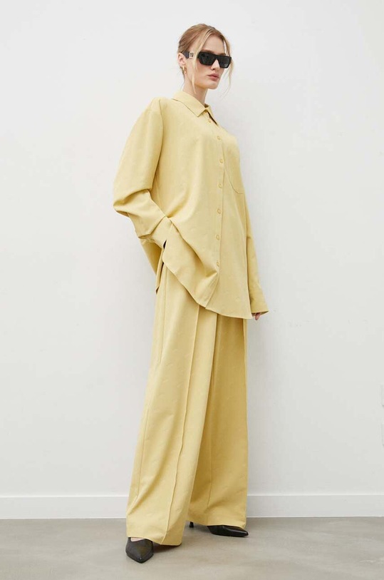 Πουκάμισο Gestuz 10908851 κίτρινο SS24