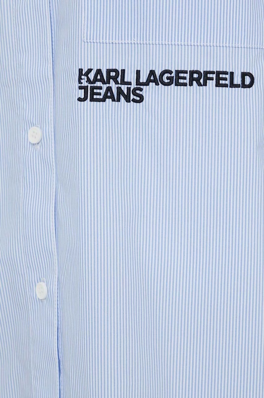 Karl Lagerfeld Jeans camasa din bumbac 241J1604 albastru