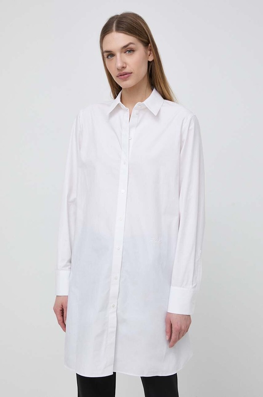Karl Lagerfeld koszula bawełniana 241W1604 biały SS24