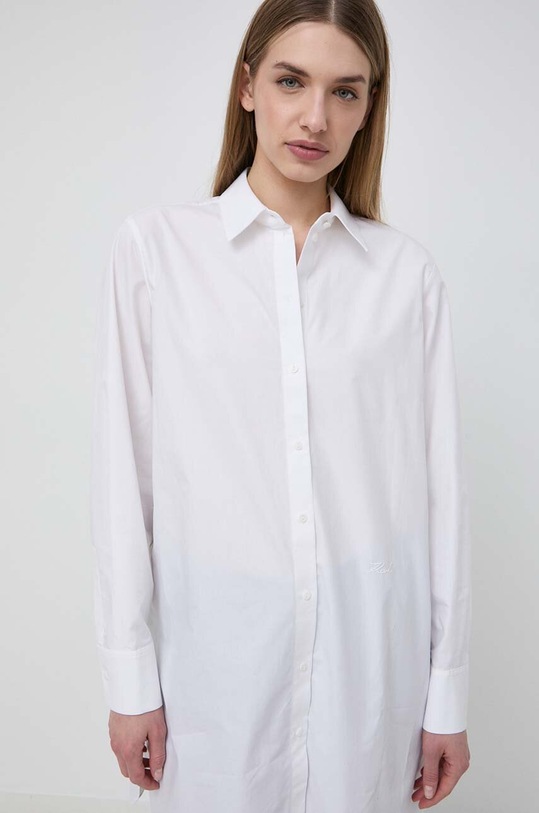 Karl Lagerfeld koszula bawełniana biały 241W1604