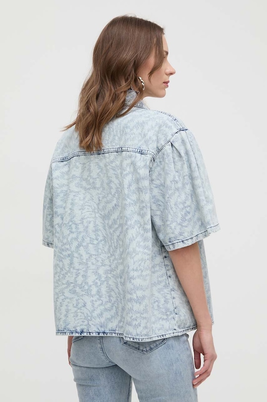 Odzież Karl Lagerfeld koszula jeansowa 241W1620 niebieski