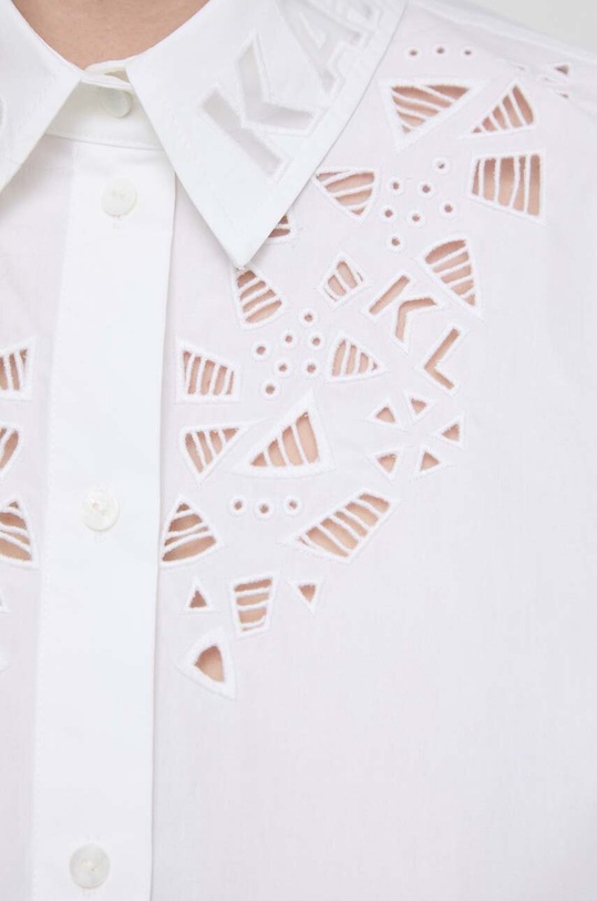 Karl Lagerfeld koszula bawełniana 241W1606 biały