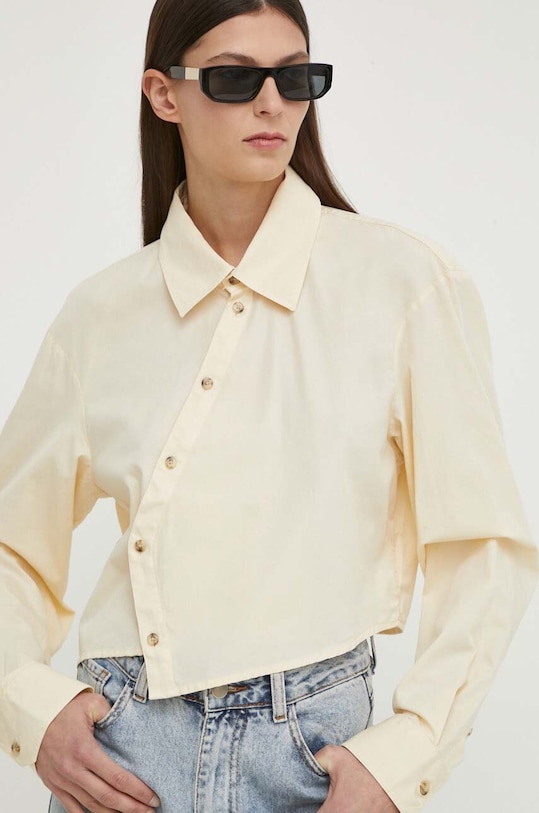 Won Hundred cămașă din bumbac bej 2878.14235