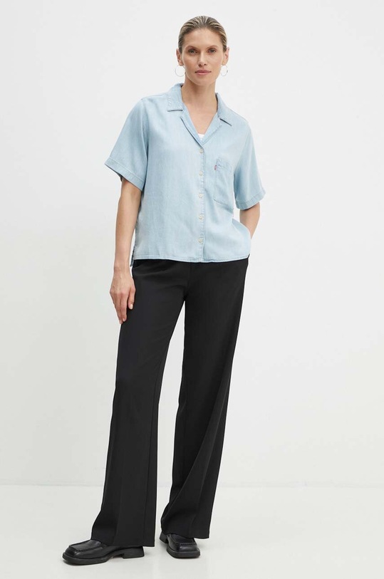 Džínová košile Levi's A7175 modrá SS24