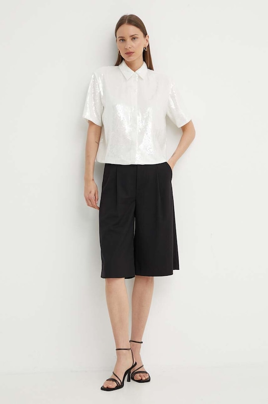 Πουκάμισο Theory O0405513 λευκό SS24