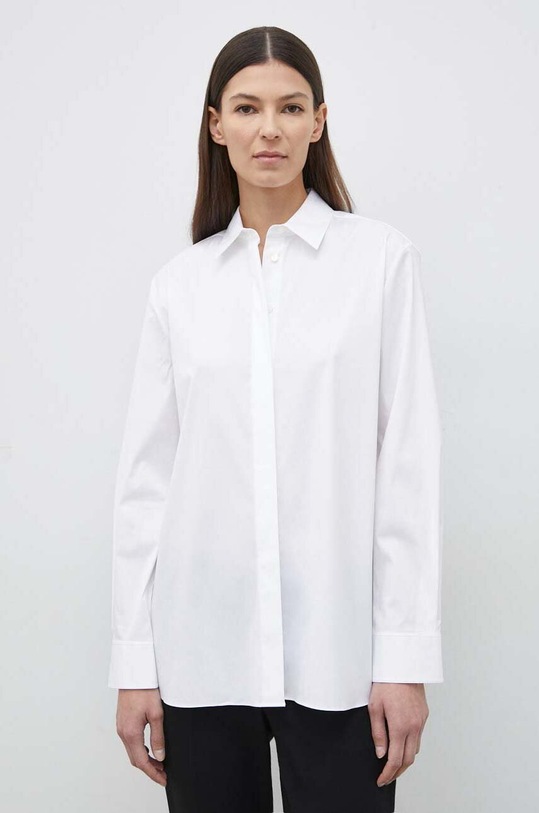 Theory camasa lung alb M0104538