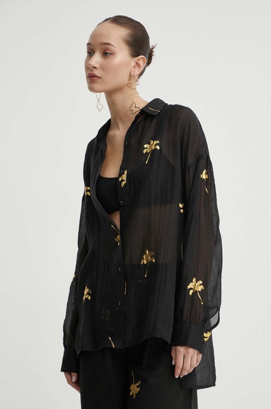 Never Fully Dressed koszula klasyczny czarny NFDTO612.Black