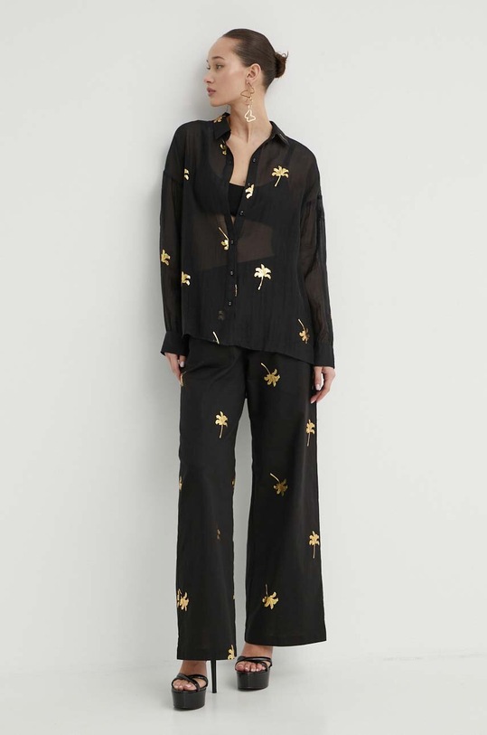 Never Fully Dressed koszula NFDTO612.Black czarny SS24