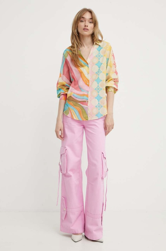 Never Fully Dressed camasa din bumbac NFDTO631.Multi multicolor SS24