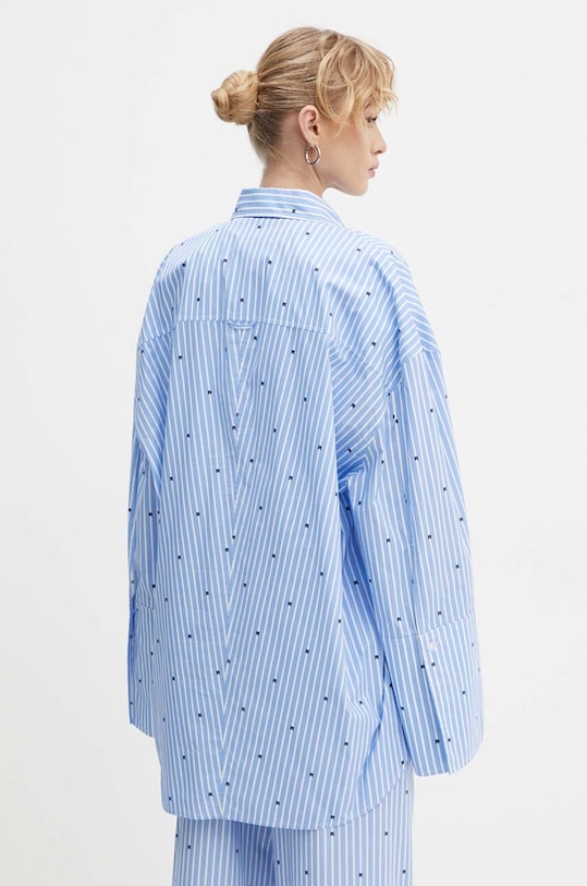 Oblečení Bavlněná košile Rotate 1124992975 modrá