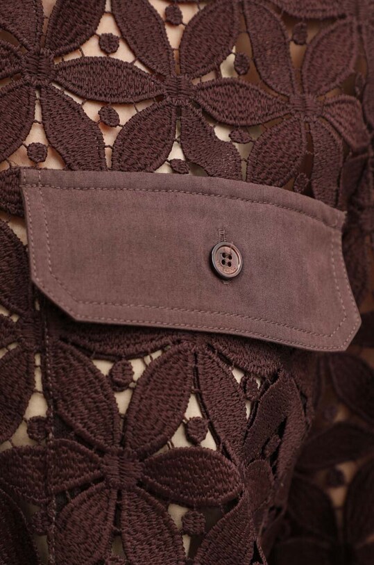 Πουκάμισο Weekend Max Mara 2415261013600 καφέ