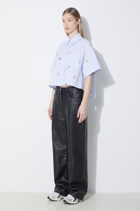 Бавовняна сорочка Kenzo Fruit Stickers Cropped Shirt