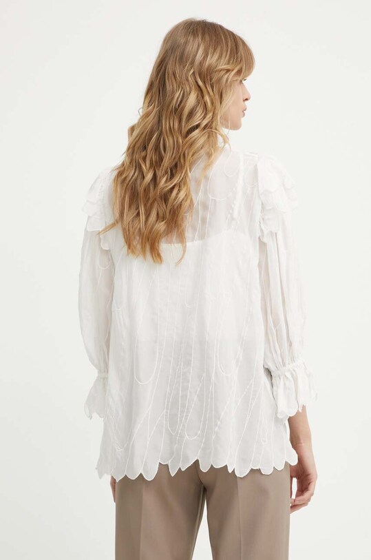 Îmbrăcăminte Bruuns Bazaar camasa CyperusBBCaro shirt BBW3981 alb