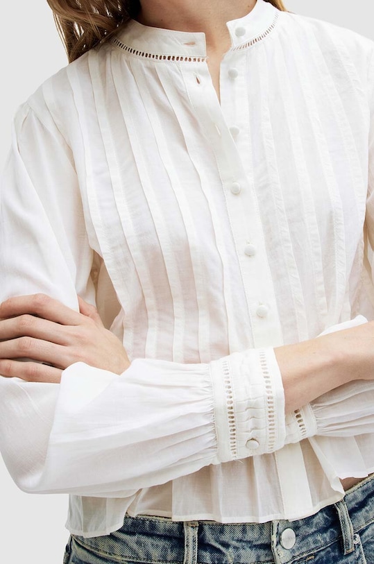 Odzież AllSaints koszula OLEA TOP WM506Z biały