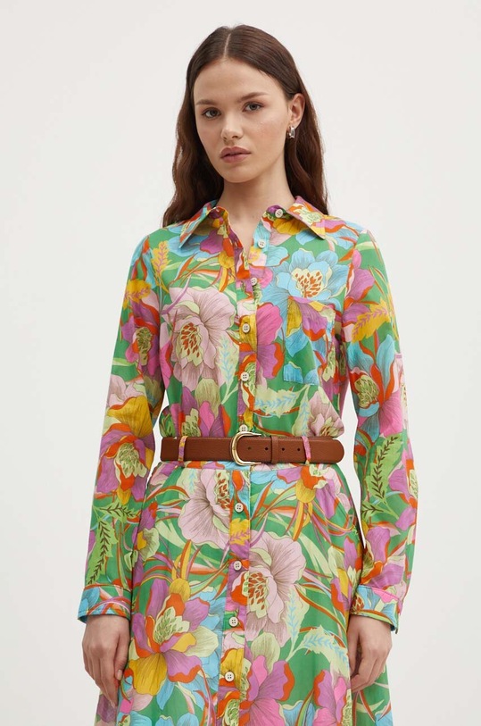 Bavlnená košeľa La Petite Française CHENILLE regular viacfarebná PFCHENILLE