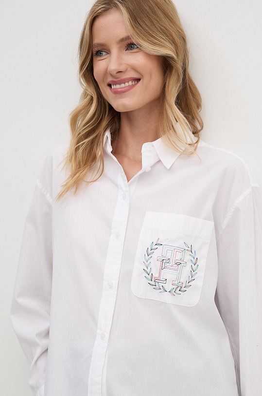 Tommy Hilfiger koszula bawełniana biały WW0WW41401