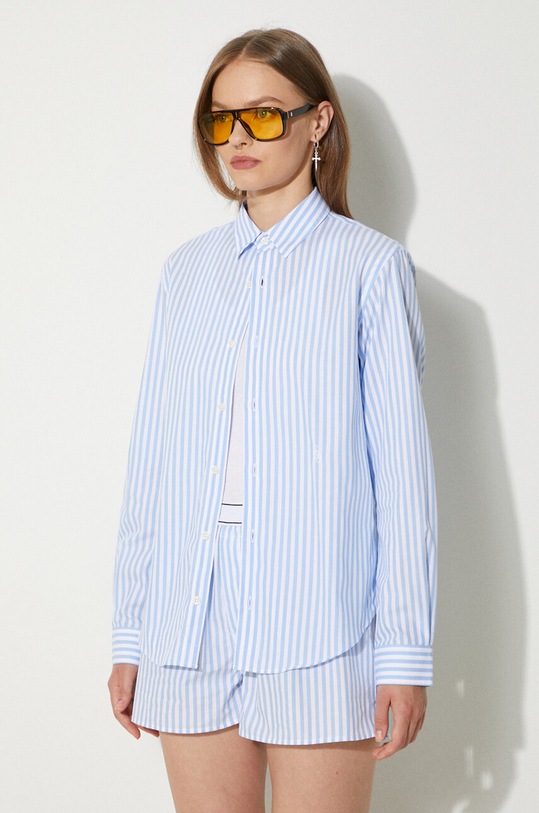 Pamučna košulja Sporty & Rich SRC Embroidered Button Down plava SI001S402SS