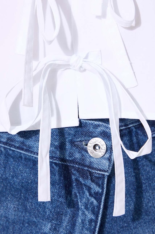 Βαμβακερό πουκάμισο JW Anderson Bow Tie Cropped Shirt SH0312.PG1090.001