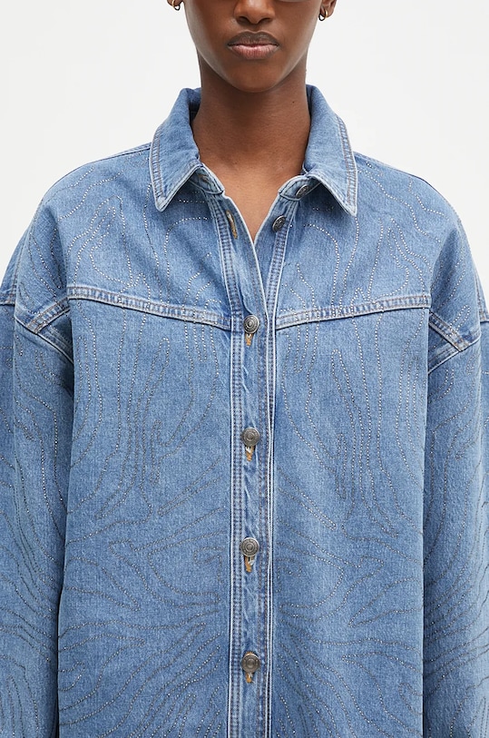 Rotate camicia di jeans Rhinestone Denim 1126401468 blu