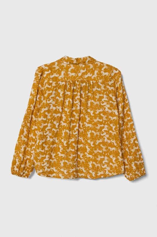 Дитяча бавовняна сорочка United Colors of Benetton 5T2ZCQ02O.G.Seasonal жовтий SS24