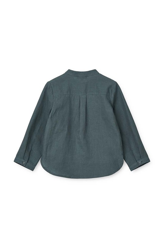 Băieți Liewood cămașă din amestec de in pentru copii Flynn Linen Shirt LW18715 albastru