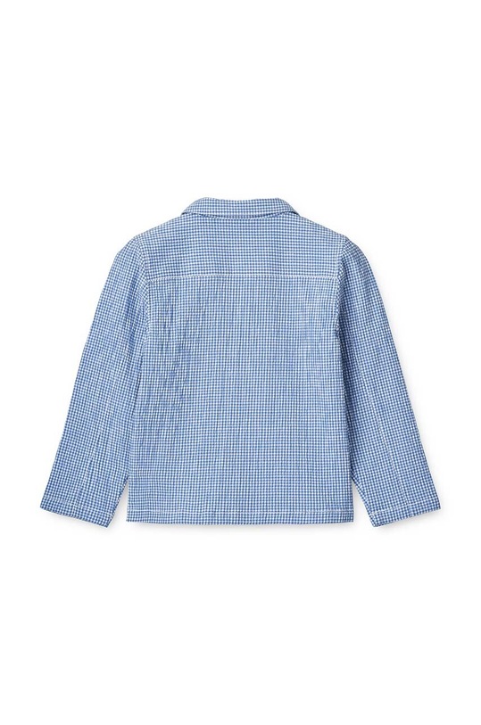 Fiú Liewood gyerek ing pamutból Kory Seersucker Check Shirt LW18767 kék