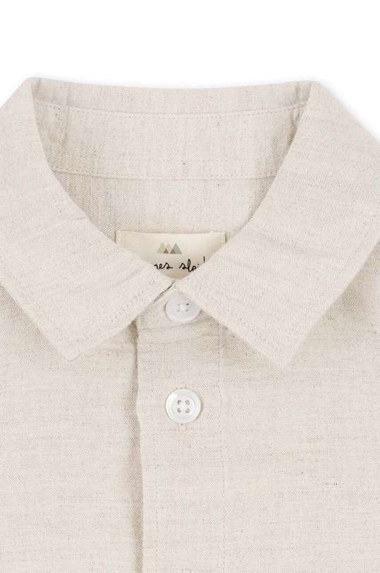 Konges Sløjd cămașă de in pentru copii gri KS100944