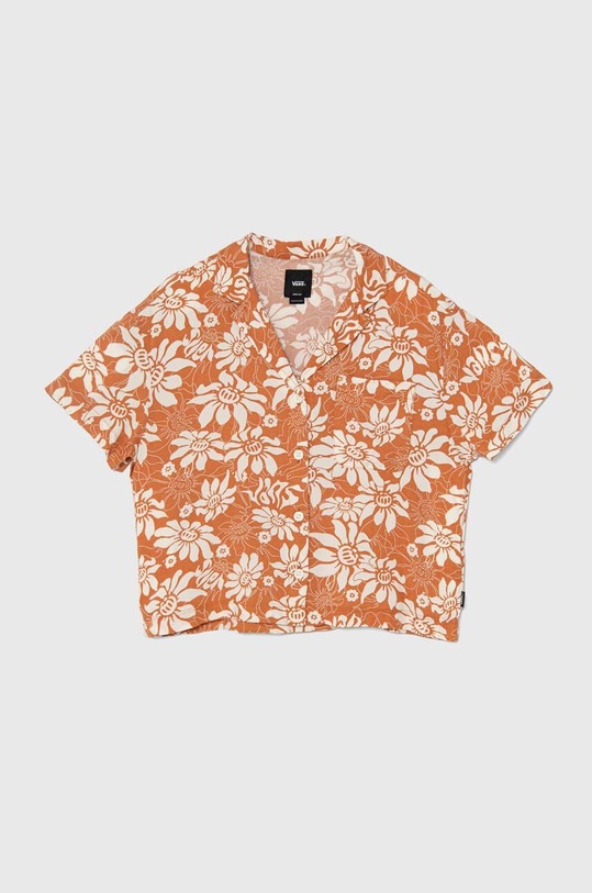 Παιδικό πουκάμισο Vans AMSTONE SS TOP GR με μοτίβο πορτοκαλί VN000G8MEHC