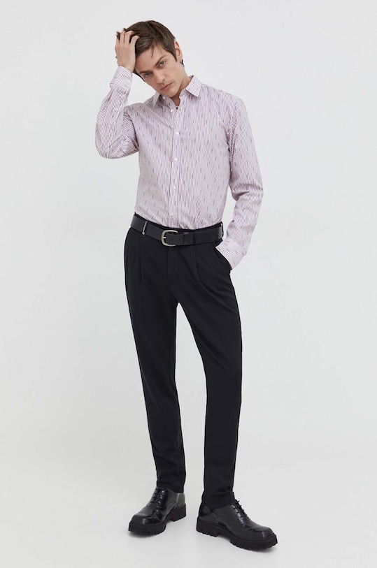 Oblečenie Bavlnená košeľa HUGO 50508305 červená