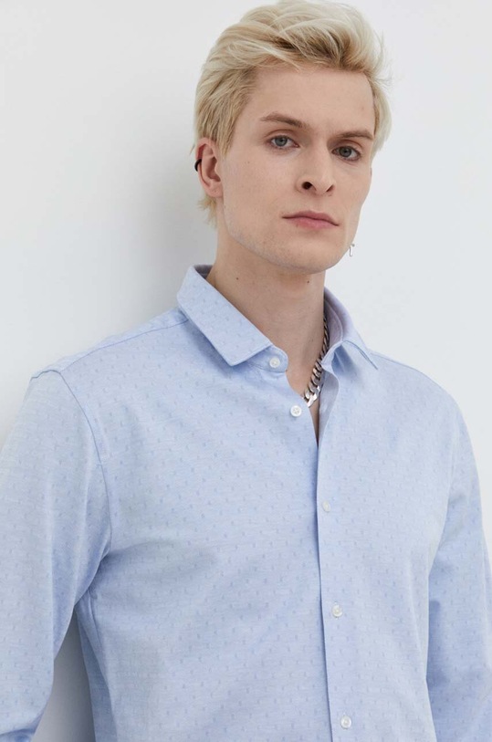 HUGO koszula bawełniana 50508313 niebieski