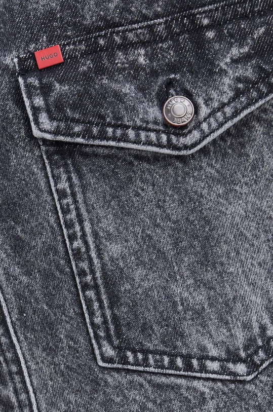 HUGO koszula jeansowa 50508625 szary