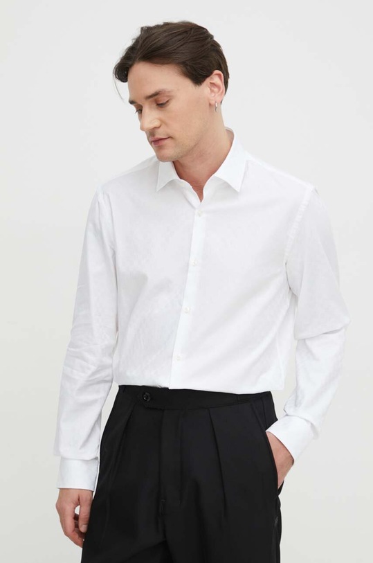 Хлопковая рубашка HUGO белый 50508316