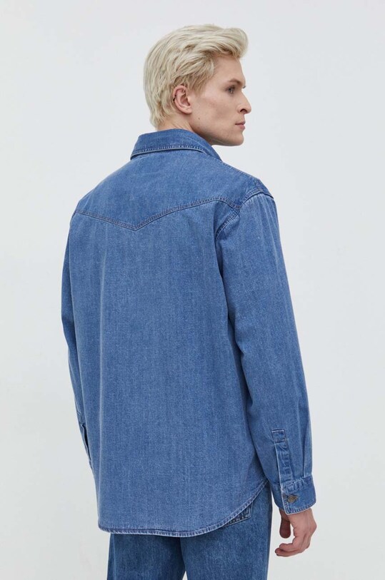 Îmbrăcăminte HUGO cămașă jeans 50508669 albastru